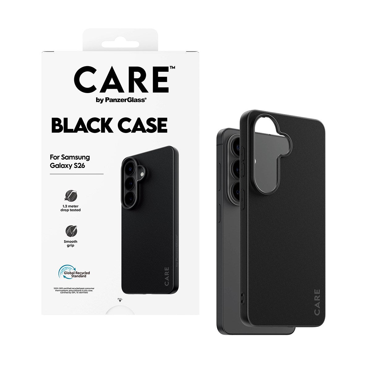 CARE™ by PanzerGlass® TPU Case Schwarz Samsung Galaxy S26